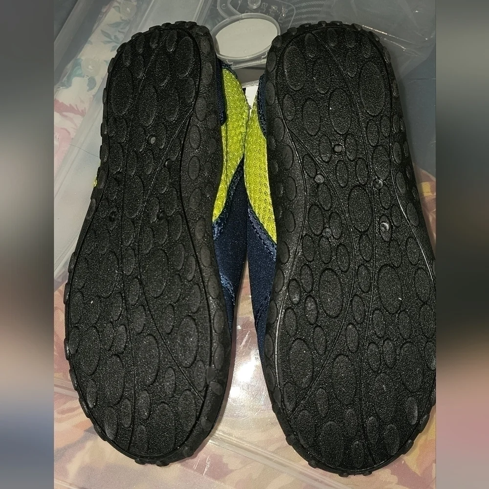 Kids Aqua Shoes Black/Green